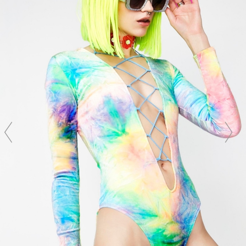 J Valentine Dolls Kill Synesthesia Bodysuit M
